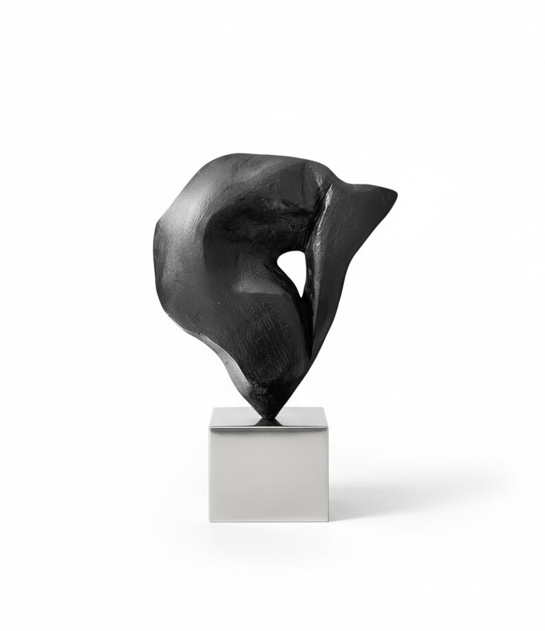 'Form 112' Sculpture - Blackened Bronze finish
